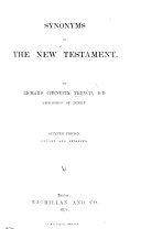 Synonyms of the New Testament ... Fifth edition, revised