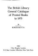 The British Library General Catalogue of Printed Books to 1975
