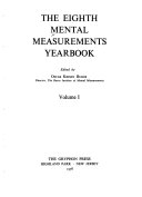 The ... Mental Measurements Yearbook