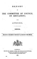 Minutes of the Committee of Council on Education Correspondence  Financial Statements  Etc   and Reports by Her Majesty s Inspectors of Schools