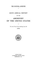 Annual Report of the Archivist of the United States