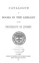 Catalogue of Books in the Library