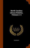 North Carolina Library Bulletin