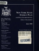 New York State Energy Plan and Final Environmental Impact Statement