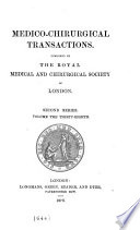 Medico chirurgical Transactions Book