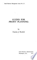 Guides for Profit Planning
