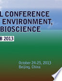 INTERNATIONAL CONFERENCE on FRONTIERS of ENVIRONMENT, ENERGY and BIOSCIENCE