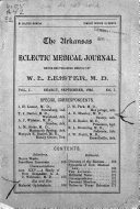 Arkansas Eclectic Medical Journal