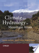 Climate and Hydrology of Mountain Areas PDF Book By Carmen de Jong,David N. Collins,Roberto Ranzi