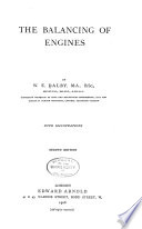 The Balancing of Engines Book