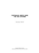 Fortran 86 User s Guide for DOS Systems
