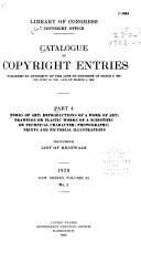 Catalogue of Copyright Entries ...