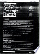 The Journal of Agricultural Economics Research