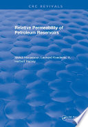 Relative Permeability Of Petroleum Reservoirs Book