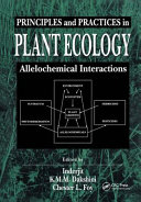 Principles and Practices in Plant Ecology