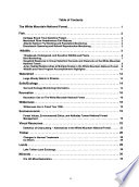 White Mountain National Forest Monitoring Report Book