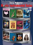 Easy Popular Movie Instrumental Solos: Piano Acc., Book & CD [With CD]