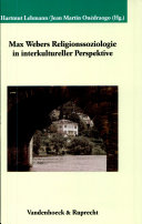 Max Webers Religionssoziologie in interkultureller Perspektive