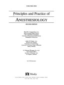 Principles and Practice of Anesthesiology Book