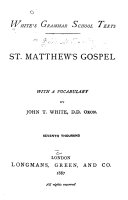 St. Matthew's gospel