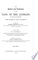 The History and Traditions of the Land of the Lindsays in Angus and Mearns