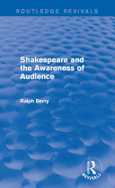 Shakespeare and the Awareness of Audience Pdf/ePub eBook