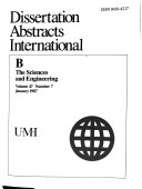 Dissertation Abstracts International Book