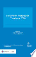 Stockholm Arbitration Yearbook 2020 Book