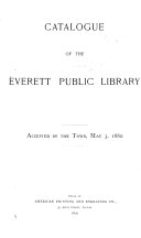 Catalogue of the Everett Public Library