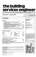 The Building Services Engineer