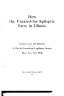 How the Uncared for Epileptic Fares in Illinois Book PDF