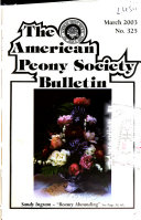 Bulletin of Peony News