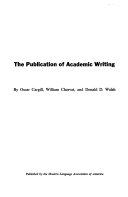 The Publication of Academic Writing