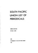 South Pacific Union List of Periodicals