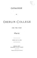 Catalogue of the Trustees  Officers  and Students of the Oberlin Collegiate Institute