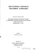 Educational Research Document Summaries
