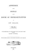 Appendix to the Journals of the House of Representatives of New Zealand