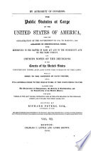 The Public Statutes at Large of the United States of America