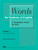 Words for Students of English  Advanced level