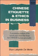 Chinese Etiquette & Ethics in Business