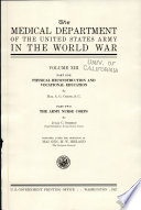 The Medical Department of the United States Army in the World War
