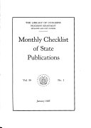 Monthly Check-list of State Publications