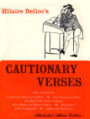 CAUTIONARY VERSES Book Hilaire Belloc