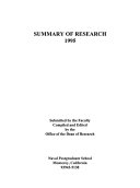 A Summary of Research 1995