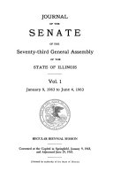 Journal Of The Senate Of The General Assembly