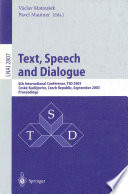 Text  Speech and Dialogue Book