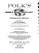 Polk s World Bank Directory
