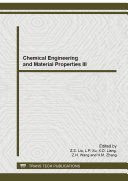 Chemical Engineering and Material Properties III [Pdf/ePub] eBook