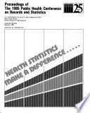 Proceedings of the     Public Health Conference on Records and Statistics Book