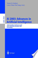AI 2003  Advances in Artificial Intelligence Book